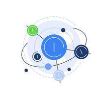 Coins and currency,Digital economy,Transactions and processing. Infographic web banner vector