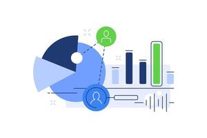 Data analysis,Research and data analysis are fundamental,Marketing research and analytics vector
