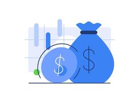 personal finances,Investing Plans set concept,Save Investment. Strategy and return on investment vector