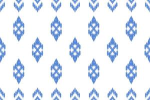 Abstract ikat geometric seamless pattern. Abstract ikat geometric pattern style. ikat geometric design for background, wallpaper, textile, fabric, clothing, embroidery, print vector