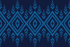 Abstract ikat geometric seamless pattern. Abstract ikat geometric pattern style. ikat geometric design for background, wallpaper, textile, fabric, clothing, embroidery, print vector