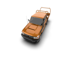 Pickup truck isolated on background. 3d rendering - illustration png