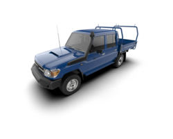 Pickup truck isolated on background. 3d rendering - illustration png