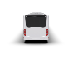 Realistic bus isolated on background. 3d rendering - illustration png