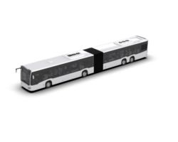 Realistic bus isolated on background. 3d rendering - illustration png