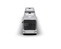 Realistic bus isolated on background. 3d rendering - illustration png