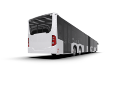 Realistic bus isolated on background. 3d rendering - illustration png