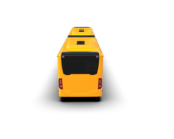 Realistic bus isolated on background. 3d rendering - illustration png