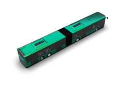 Realistic bus isolated on background. 3d rendering - illustration png