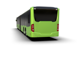 Realistic bus isolated on background. 3d rendering - illustration png