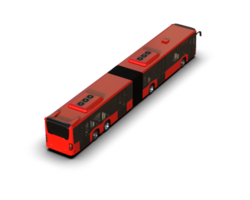 Realistic bus isolated on background. 3d rendering - illustration png