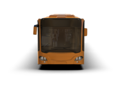Realistic bus isolated on background. 3d rendering - illustration png