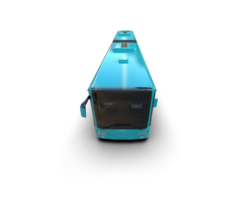 Realistic bus isolated on background. 3d rendering - illustration png