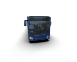 Realistic bus isolated on background. 3d rendering - illustration png