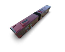 Realistic bus isolated on background. 3d rendering - illustration png