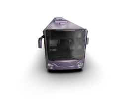 Realistic bus isolated on background. 3d rendering - illustration png