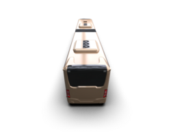 Realistic bus isolated on background. 3d rendering - illustration png