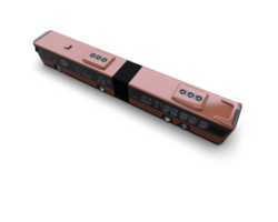 Realistic bus isolated on background. 3d rendering - illustration png