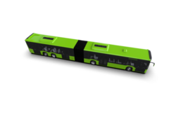 Realistic bus isolated on background. 3d rendering - illustration png