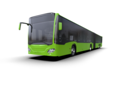 Realistic bus isolated on background. 3d rendering - illustration png
