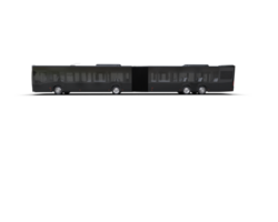 Realistic bus isolated on background. 3d rendering - illustration png
