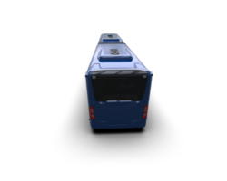 Realistic bus isolated on background. 3d rendering - illustration png