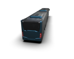 Realistic bus isolated on background. 3d rendering - illustration png