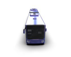 Realistic bus isolated on background. 3d rendering - illustration png