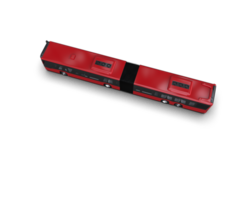 Realistic bus isolated on background. 3d rendering - illustration png