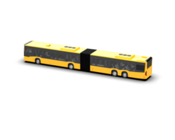 Realistic bus isolated on background. 3d rendering - illustration png
