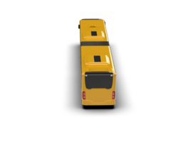 Realistic bus isolated on background. 3d rendering - illustration png