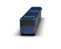 Realistic bus isolated on background. 3d rendering - illustration png