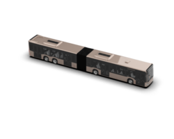 Realistic bus isolated on background. 3d rendering - illustration png