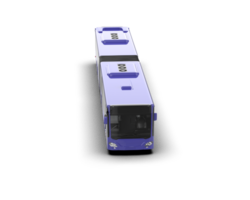 Realistic bus isolated on background. 3d rendering - illustration png