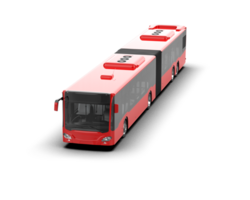 Realistic bus isolated on background. 3d rendering - illustration png