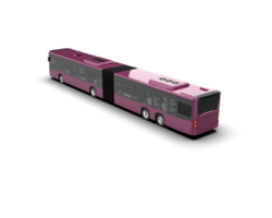 Realistic bus isolated on background. 3d rendering - illustration png