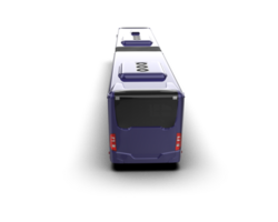 Realistic bus isolated on background. 3d rendering - illustration png