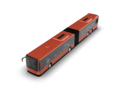Realistic bus isolated on background. 3d rendering - illustration png