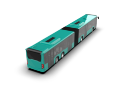 Realistic bus isolated on background. 3d rendering - illustration png