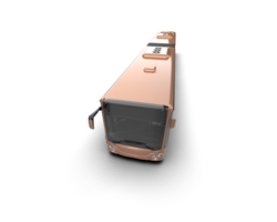 Realistic bus isolated on background. 3d rendering - illustration png
