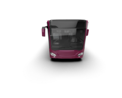 Realistic bus isolated on background. 3d rendering - illustration png