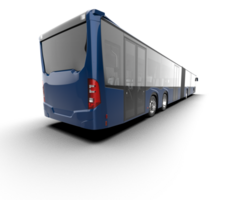 Realistic bus isolated on background. 3d rendering - illustration png