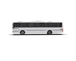 Realistic bus isolated on background. 3d rendering - illustration png