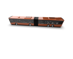 Realistic bus isolated on background. 3d rendering - illustration png