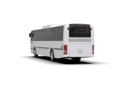 Realistic bus isolated on background. 3d rendering - illustration png