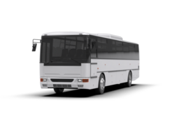 Realistic bus isolated on background. 3d rendering - illustration png