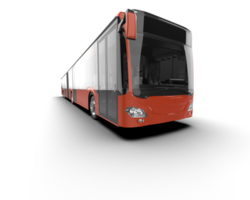 Realistic bus isolated on background. 3d rendering - illustration png