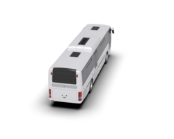 Realistic bus isolated on background. 3d rendering - illustration png