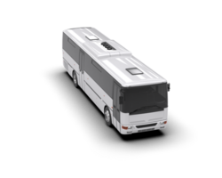 Realistic bus isolated on background. 3d rendering - illustration png