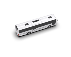 Realistic bus isolated on background. 3d rendering - illustration png